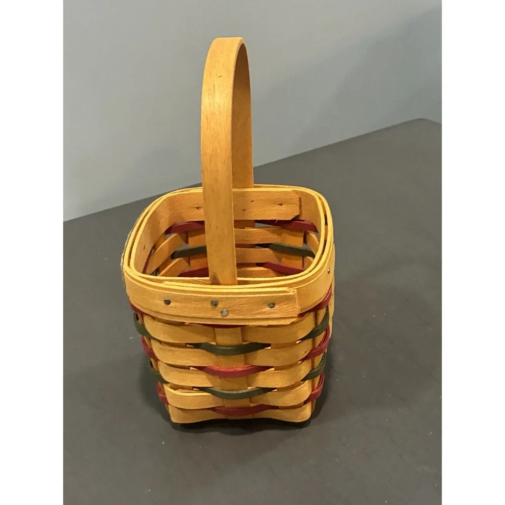 Vtg Longaberger Happy Holiday 1997 Basket Very Rare Signed Small Basket